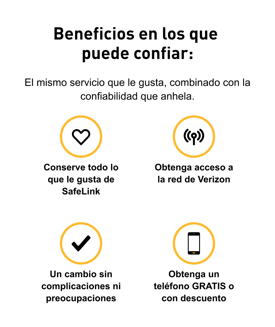 Beneficios en los que puede confiar:
